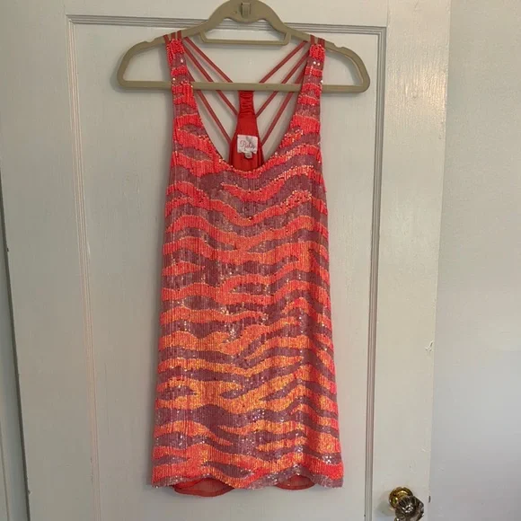 open lace back dress V Neck Orange Sequin Tight Mini Dress with Feathers  Dressesforparty